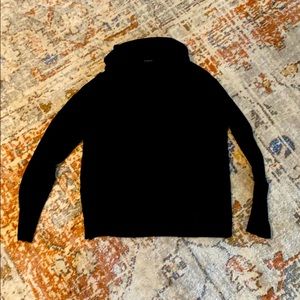 Black turtleneck sweater